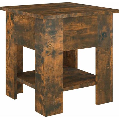Maison Exclusive - Table basse Chêne fumé 40x40x42 cm Bois d'ingénierie (1/5)