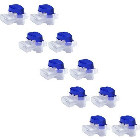 Set de Connecteurs pour Robot Tondeuse - 10 Raccords avec Gel pour Fil Electrique Bas Voltage - Étanches, Dénudage Inutile, Compatible Gardena Husqvarna Bosch Worx AL-KO (0.75 à 2.5 mm²) (1/5)