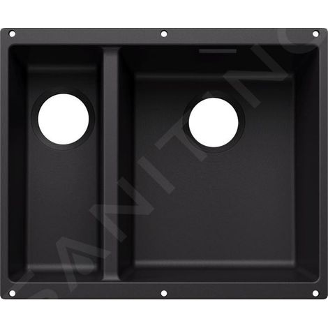 Blanco Subline 340/160 - Évier en silgranit, 53x40 mm, bac à droite, noir 527810 (1/2)