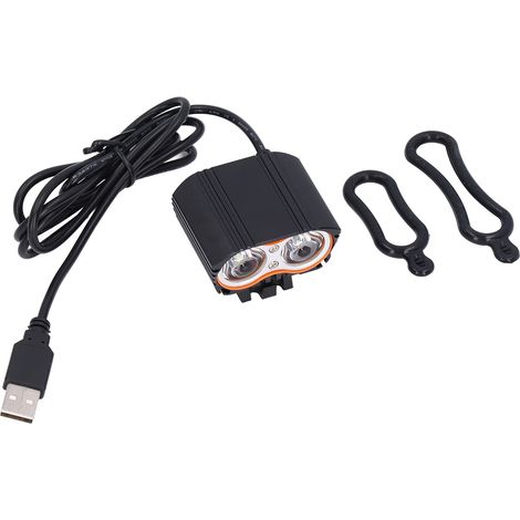 Phare Vélo LED Avant en Alliage d'Aluminium Ultra Lumineux pour Cyclisme sur Route Alimenté par USB (1/5)