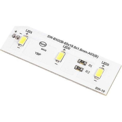 Bande LED de réfrigérateur de réparation - réf. ZBE2350HCA et SW-BX02B (1/5)