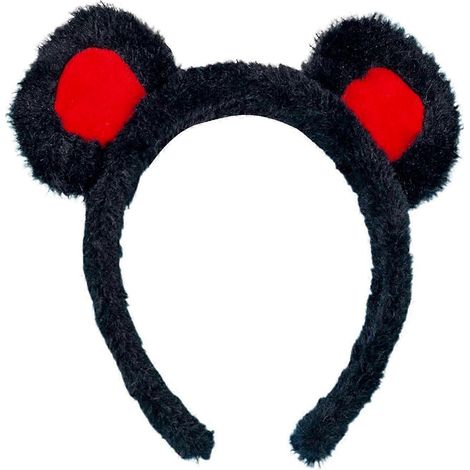 Haarreif mit Bärenohren für Mädchen, Cartoon-Plüsch-Haarreif, Make-up-Gesichtswäsche, Halloween-Cosplay-Haarreif-E (1/5)