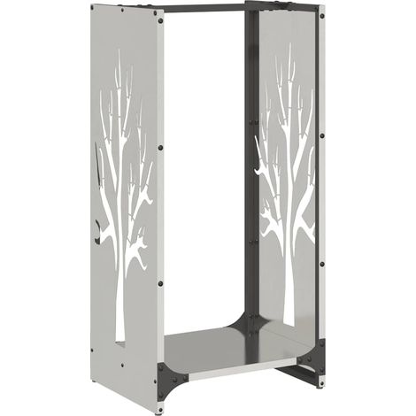 Maison Exclusive - Leñero 40x30x80 cm acero inoxidable