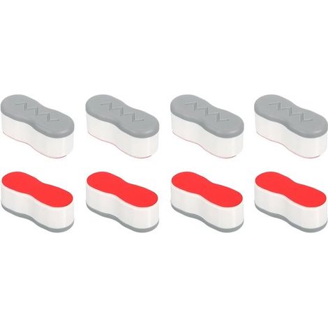 Set de Buffers WC - 8 Pièces - Buffer pour WC - ABS+TPU - Autocollant - Protéger l'abattant WC - Remplaçable - Buffer de toilettes - Amortisseurs de choc - Convient pour les maisons, les hôtels, les h (1/5)