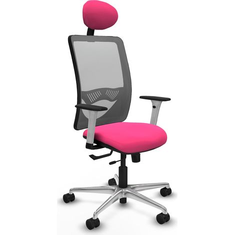 Chaise de bureau piqueras y crespo Zulema rose cuir synthétique (1/2)