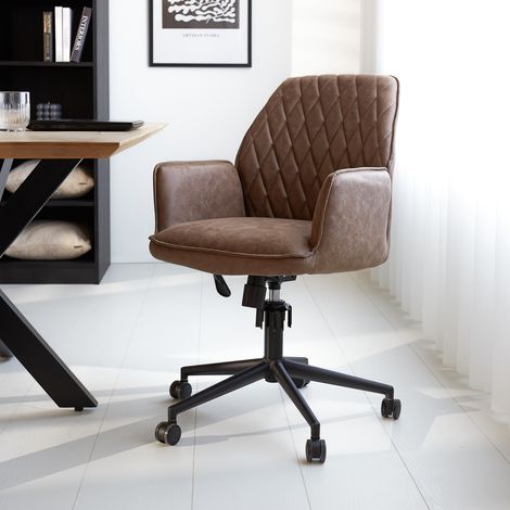 Industrieller Bürodrehstuhl Novan taupe (1/5)