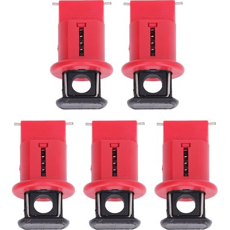 Lot de 5 goupilles de verrouillage miniatures pour disjoncteur électrique, à isolation extérieure, destinées à la protection des zones d'isolation électrique industrielles. (1/5)