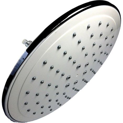 TRADE SHOP - Soffione Doccia Rotondo 20x20cm Per Bagno Effetto Pioggia Sottile Cromato 93003 -