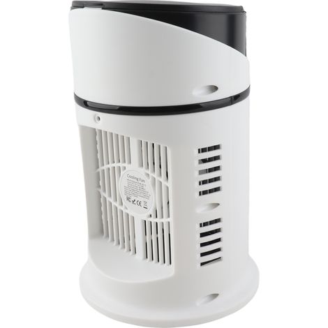 Mini aire acondicionado evaporativo USB portátil con temporizador, funcionamiento silencioso, humidificación, para oficina, dormitorio o residencia estudiantil, ABS/PC, 700 g, 5 V, 300 ml, negro (1/5)