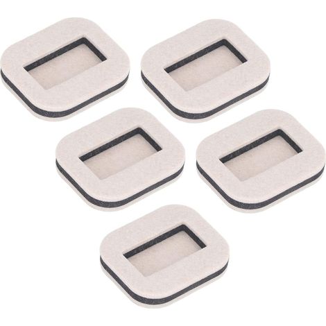 Lot de 5 patins fixation résistants pour rouleaux parquet, en feutre (1/5)