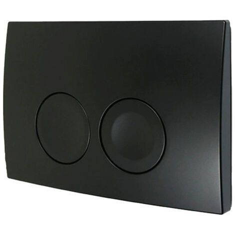 Geberit Delta 21 - Flush plate, mounting plate for concealed cistern, 2 flush points, black (1/4)