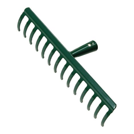 Rateau en acier peint 18 dents Rateaux scarificateurs 48 cm sans manche