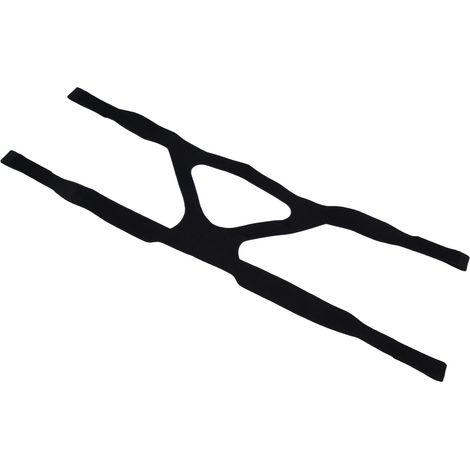 Bandeau anti-ronflement universel en nylon élastique noir pour respirateur (1/5)