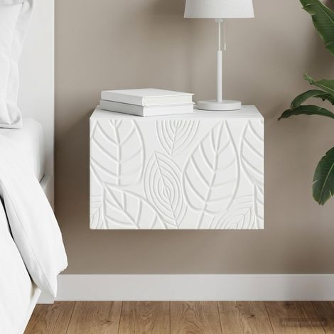 Table d'appoint murale Blanc 34,5 x 33 x 20 cm vidaXL (1/5)
