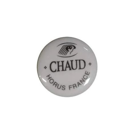 Pastille porcelaine 'chaud' pour mélangeur Eloise/Julia/Victoria – Filetage plomberie 1/2'' – Longueur 30mm – Largeur 20mm