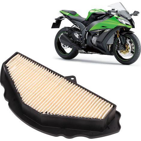 Offroad-Motorrad-Luftfilter aus Baumwollgaze, kompatibel mit Kawasaki ZX-10R. (ZX10R 08-10) (1/5)