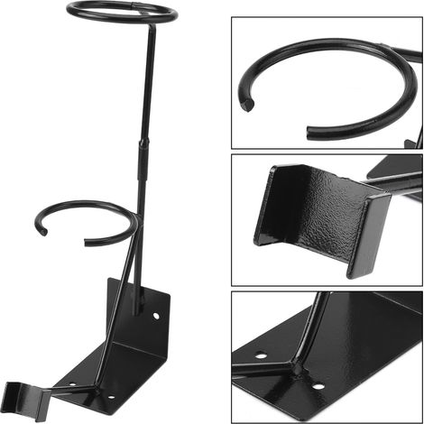 Support pistolet peinture gravité Avec porte-filtre et table murale Maintient sécurité pendant remplissage Pour atelier peinture et carrosserie (1/5)