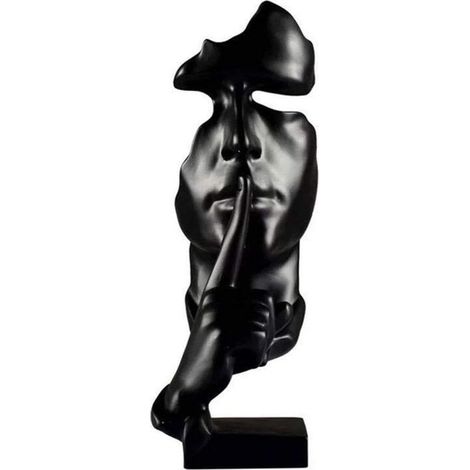 Sculpture en résine écologique 28,5 cm Décoration vintage pour bureau et salon Oeuvre d'art unique et non toxique