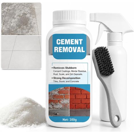 Cement Residue Remover Removes Stubborn Cement Residues Mortar Residues Ceramic Tile, Stone Plates and Stone Varieties, 350g (1/5)