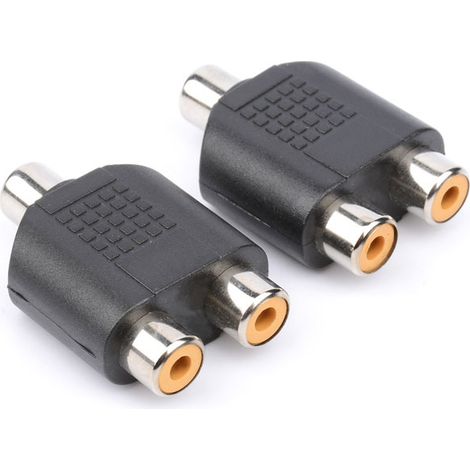 RCA-T-Adapter (Buchse auf Buchse), RCA-Buchse 1 auf 2, RCA-Buchse 1 auf 2 Audio-Konverter (1/4)