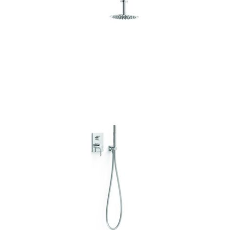 Kit mitigeur encastré 2 voies Rapid‑box pour douche Max Chrome - TRES 06238003