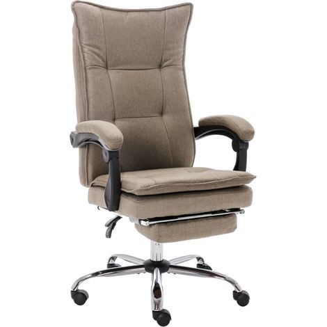 Chaise de bureau Taupe Tissu 2 (1/5)