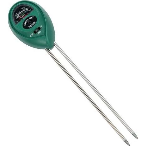 Kit tester, tester del suolo 3 in 1, misuratore di umidità, tester di luce e acidità del pH per fiori/erba/piante/giardino/fattoria/prato (1/5)