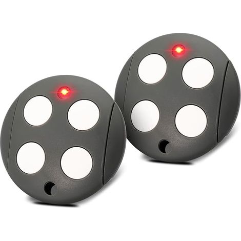 433,92 MHz Telecommande Portail, Lot de 2 Telecommande Porte de Garage Compatible avec Telecommande GTX4, Rolling Code, 4 Canaux (1/5)
