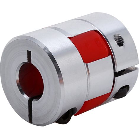 Flexible Wellenkupplung in Pflaumenfarbe 8 mm x 10 mm für CNC-Schrittmotor mit Encoder (1/5)