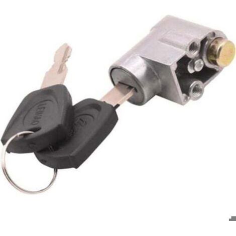 1 Serrure de sécurité,Métal robuste,2 clés uniques,Pour boîte batterie,Vélo électrique, Scooter (1/4)