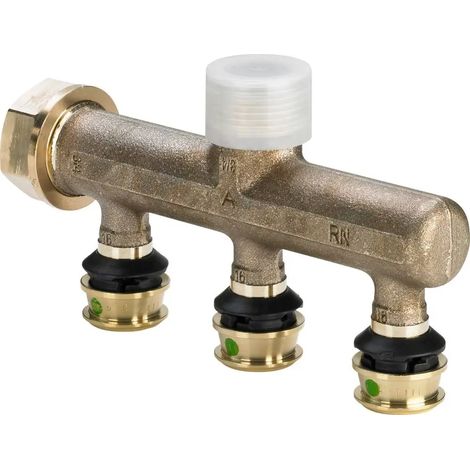Viega Raxofix-Distributore, d 16mm, G 3/4, n 3 bronzo al silicio Modello 5326.07, 645601