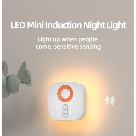 Lampe de nuit LED RGB avec capteur de mouvement Veilleuse à intensité et couleur réglables, éclairage d’ambiance pour chambre, couloir ou salon