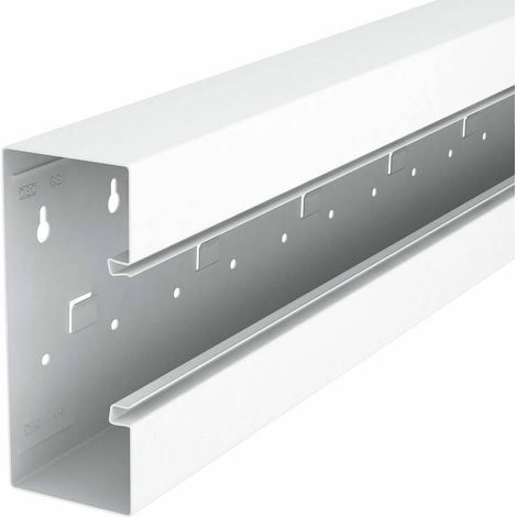 OBO Bettermann Goulotte d'installation d'appareils symétrique 70x170x2000 Acier blanc pur RAL 9010, 6277600 (1/2)