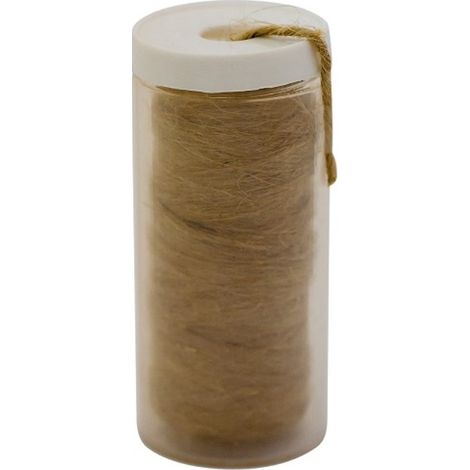 Schläfer 185212 Canapa Idraulica Isolante Fornita in Pratico Dispenser (40gr), Canapa per Uso Idraulico Pettinata Fermit, Utile per Sigillare Raccordi tra Tubi, Rubinetti e Giunzioni Idrauliche (1/5)