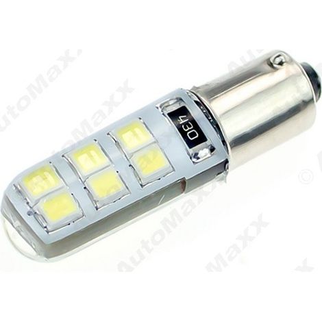 BA9S 2835 12SMD Adhesive Lamp High Power Car LED License Plate Light Ultra-High Brightness LED Reading Light White (1/4)