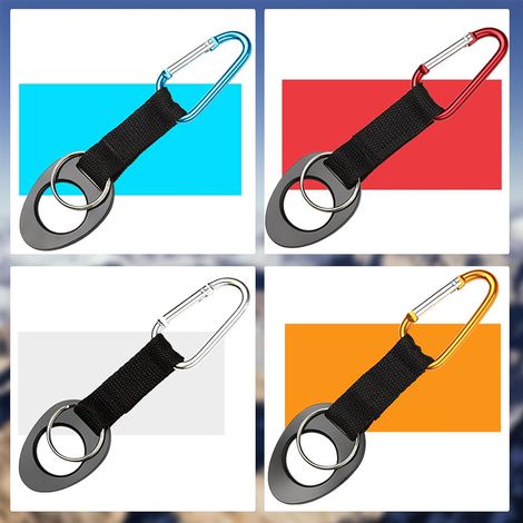 5er-Pack Karabiner mit großer Öffnung – Aluminium-D-Ring für Camping, Laufen, Angeln, Joggen, Schifffahrt, Bergsteigen und Tourismus (1/5)
