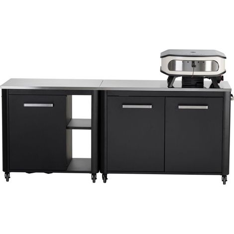 AUTRES Cuisine extérieure modulable 210 cm - plan de travail inox - modules 120 cm et 90 cm