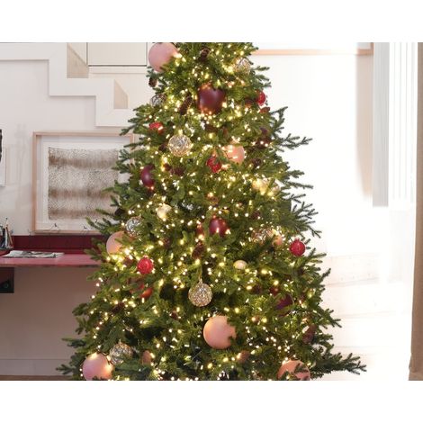 Guirlande lumineuse de Noël LED cylindre diamant blanc chaud 8 m (1/3)