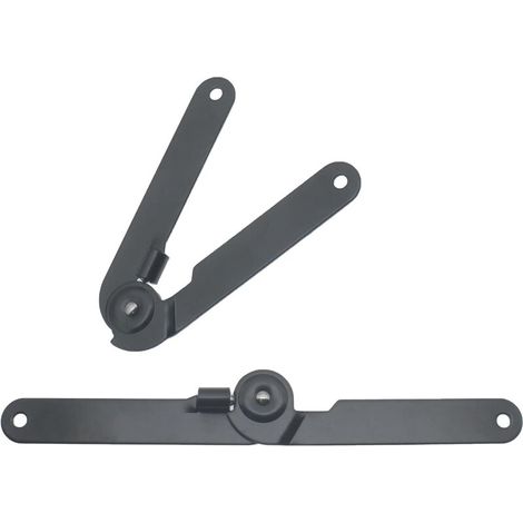 Charnière De Support Pour Couvercle Rabattable - Pivot 180° - Fer Galvanisé - Pour Fenêtres Armoires Boîtes À Bijoux Échelles - Lot De 2
