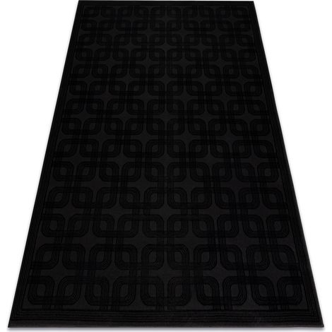 Teppich AURA J2556A Schwarz / Anthrazit - Geometrisch, strukturell, modern black 240x330 cm (1/5)