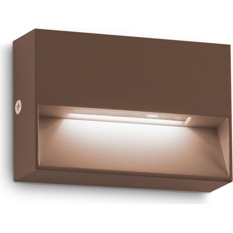 Applique Da Parete Contemporanea Dedra Alluminio Coffee Led 1,5W 3000K Ip65