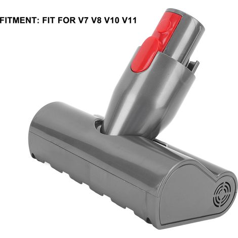 Ortviai Tête d'aspirateur motorisée pour Dyson V7/V8/V10/V11, brosse rotative ABS et fibres, fixation rapide (1/4)
