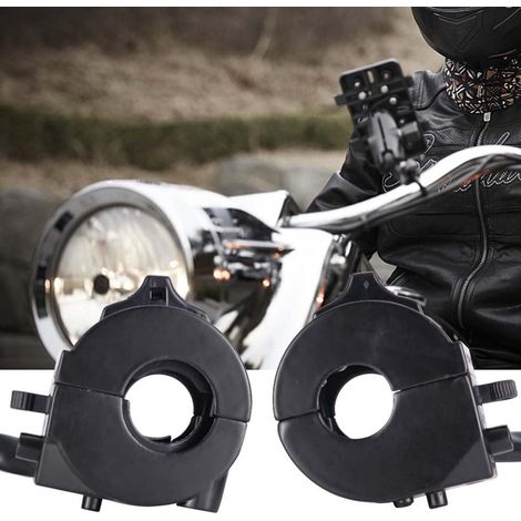 Commutateur de Mise à Mort de Vélo, Commutateur de Guidon de Moto, de Moto, Paire Universelle de de Guidon de de 22 Mm, Commande de Klaxon Latéral Gauche Droit, ASwitch de (1/5)