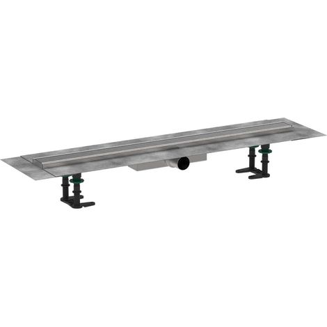 hansgrohe RainDrain Compact Duschrinne 800 – Edelstahl – waagerechter Auslass – bis 27 l/min Ablaufleistung – für Sanierung und Neubau (1/3)