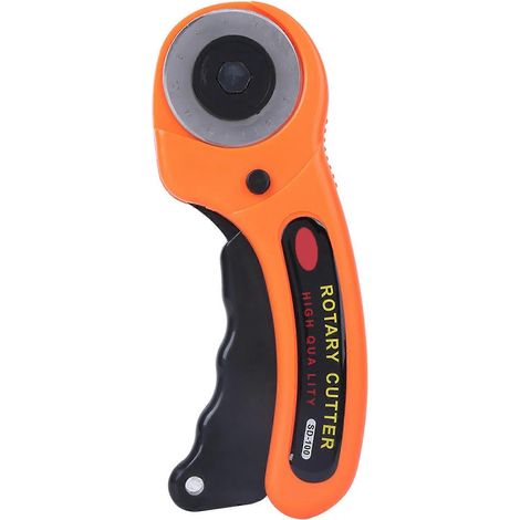 Rollschneider für Quilter, Näher, Patchwork- und Lederarbeiten, HSS-Kreismesser 45 mm