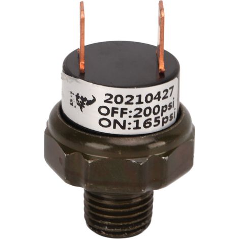 Valve de commande de pression de compresseur d'air, pièce de rechange de voiture en acier inoxydable pour klaxons de Train 165-200PSI (1/5)