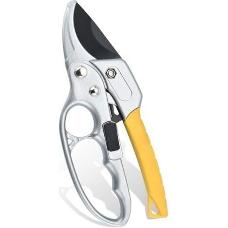 Sécateur Taille, Sécateur à cliquet, Taille Manuelle à Cliquet Coupe, Sécateur à cliquet, avec manche à conception ergonomique, acier à haute teneur en carbone, pour Arbre, Plantes Vi (1/4)