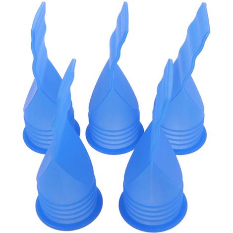 5-teiliger Abfluss-Rückflussverhinderer, Einwegfilter, Kanalfilter, verstellbarer Silikon-Bodenablauf für Badezimmer, Küche und andere Rohre (blau)