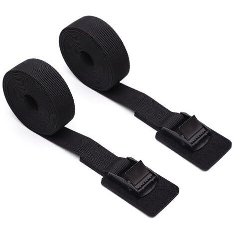 Lot de 2 Sangles d'arrimage Robustes avec Coussin de Protection épais, Sangles d'arrimage pour Kayak, Sangles de Chargement, Sangles à Boucle à Came réglables,25mm6M (1/5)