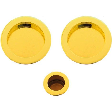 KIT MANIGLIE PER PORTE SCORREVOLI finitura oro lucido